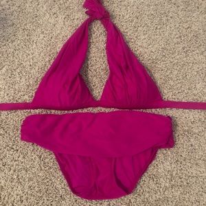 Badgley Mischka Fuschia CUTE bikini size 6